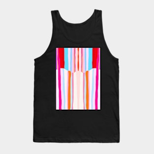 Abstract pattern, Red, Pink, Orange, Blue, Pattern, Scandinavian, Nordic, Fashion print, Scandinavian art, Modern art, Wall art, Print, Minimalistic, Modern Tank Top